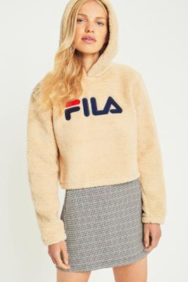 fuzzy fila hoodie