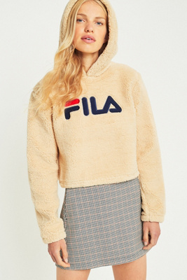 fuzzy fila sweater