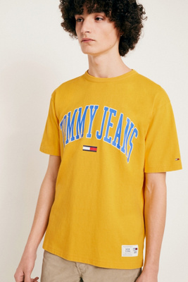 yellow tommy jeans shirt