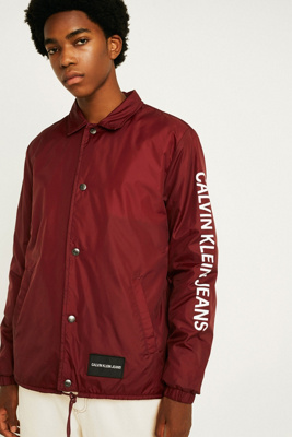 calvin klein maroon jacket