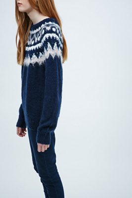 Cooperative Christmas in Siberia Jumper in Navy