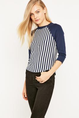 Urban Outfitters '70s Baseball Striped T-shirt