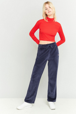 plain navy tracksuit bottoms womens