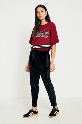 adidas velvet trousers