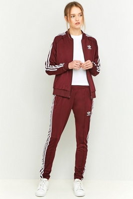 burgundy tracksuit womens