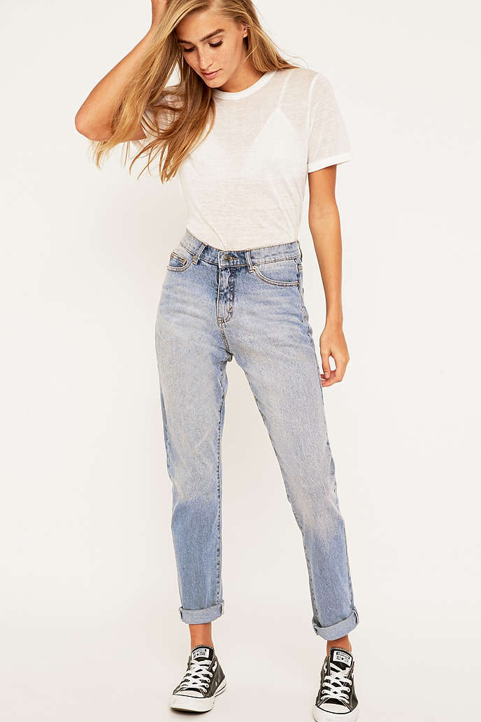 Cheap Monday Donna Mid Blue Straight Leg Jeans - Urban Outfitters