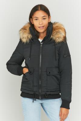 black puffer coat urban outfitters