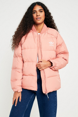 adidas pink coat