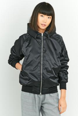 adidas black bomber jacket womens