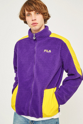 purple fila jacket