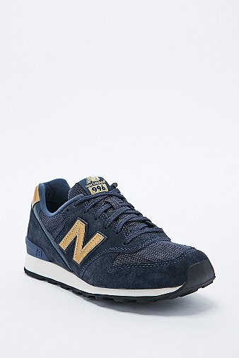 new balance bleu doré