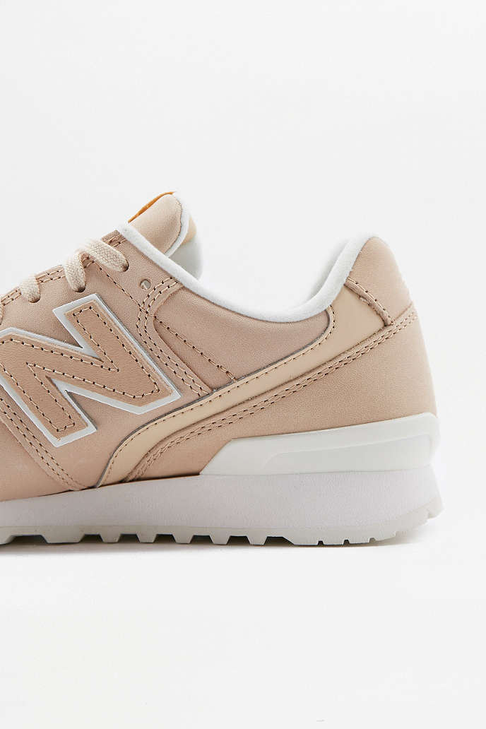 new balance 996 beige leather trainers