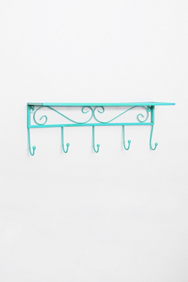 Scroll Shelf in Teal