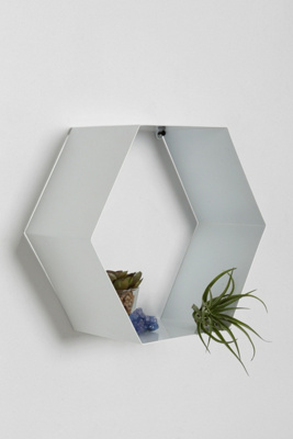 Ã‰tagÃ¨re hexagonale blanche