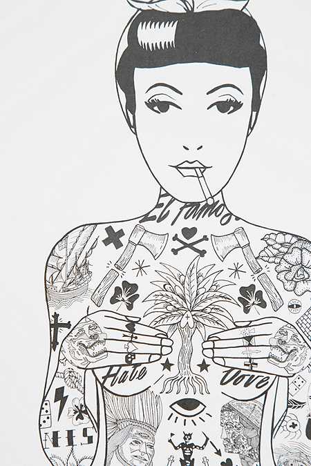 Tattoo Girl Print