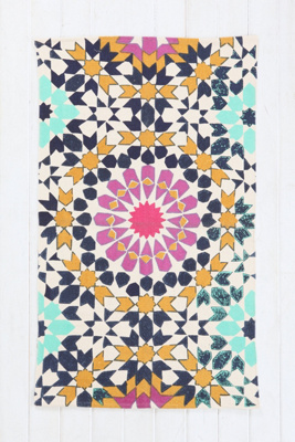 Tapis motif floral 3 x 5