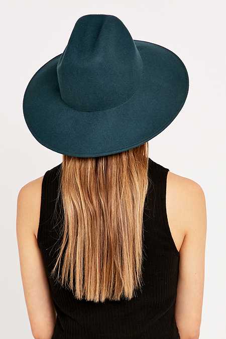 Ecote Kendall Teal Felt Panama Hat