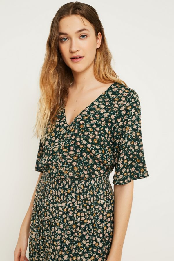 UO Daydream Ditsy Floral Button-Through Top | Urban Outfitters