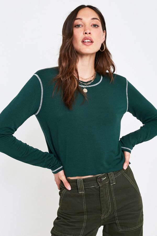 UO Sloppy Green Top Urban Outfitters UK