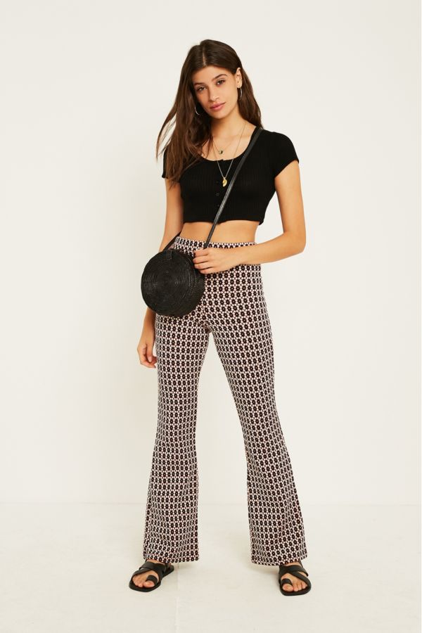 UO Waffle Button Through Crop Top | Urban Outfitters