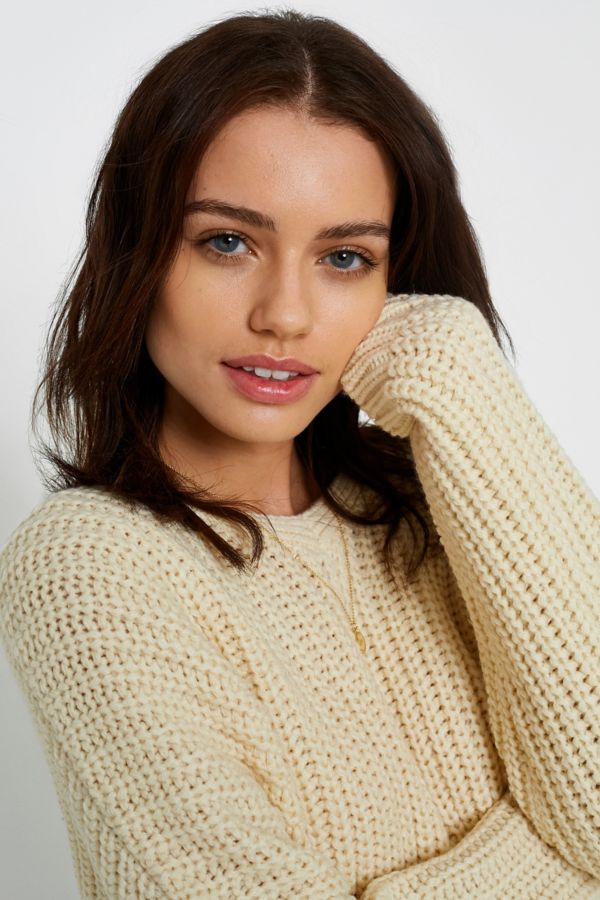 UO Pointelle Fisherman Jumper | Urban Outfitters