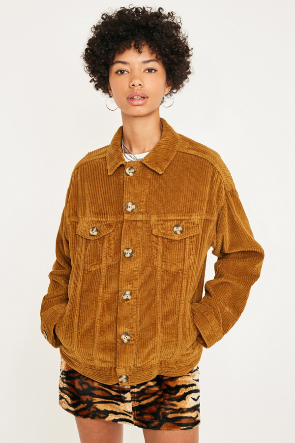 Light My Fire Corduroy Jacket In Mustard main image 1