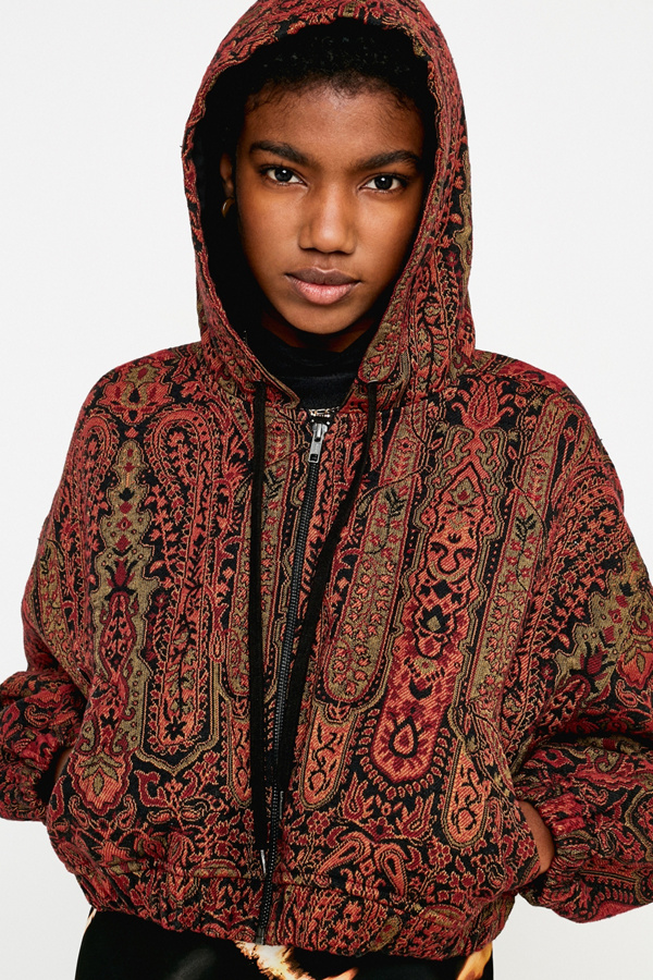 UO Tapestry Crop Jacket Urban Outfitters UK