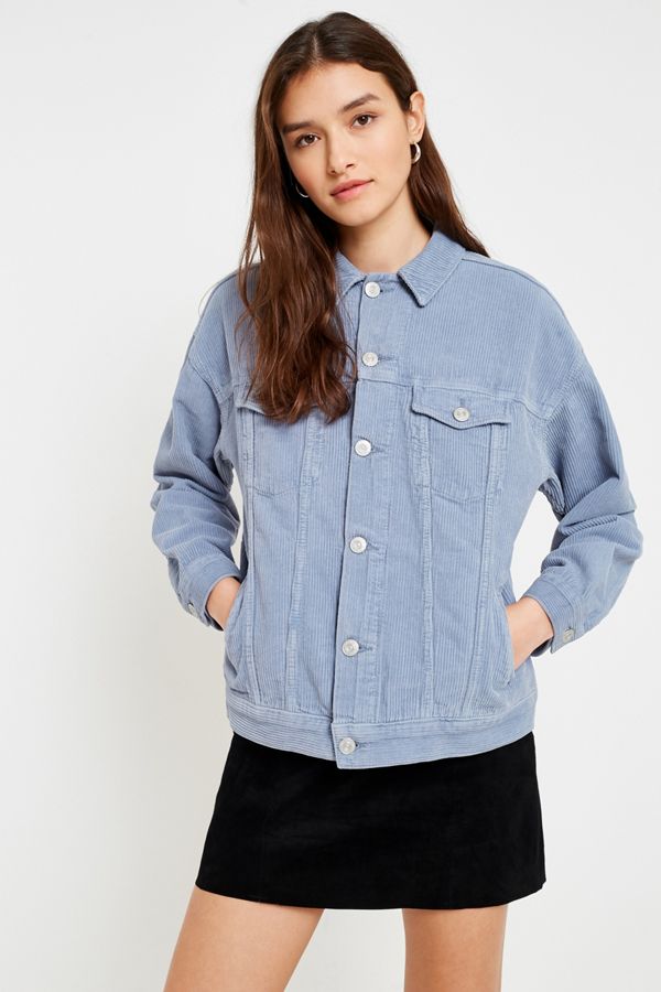BDG Blue Corduroy Jacket Urban Outfitters
