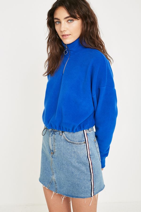 BDG Side Stripe Notched Denim Mini Skirt | Urban Outfitters
