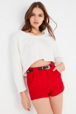 BDG Red High-Waisted Corduroy Shorts | Urban Outfitters UK