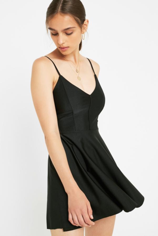 UO Barb Fit + Flare Mini Dress | Urban Outfitters UK