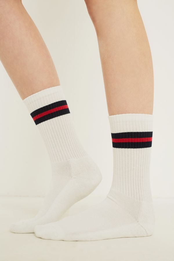 Navy Sport Stripe Socks | Urban Outfitters