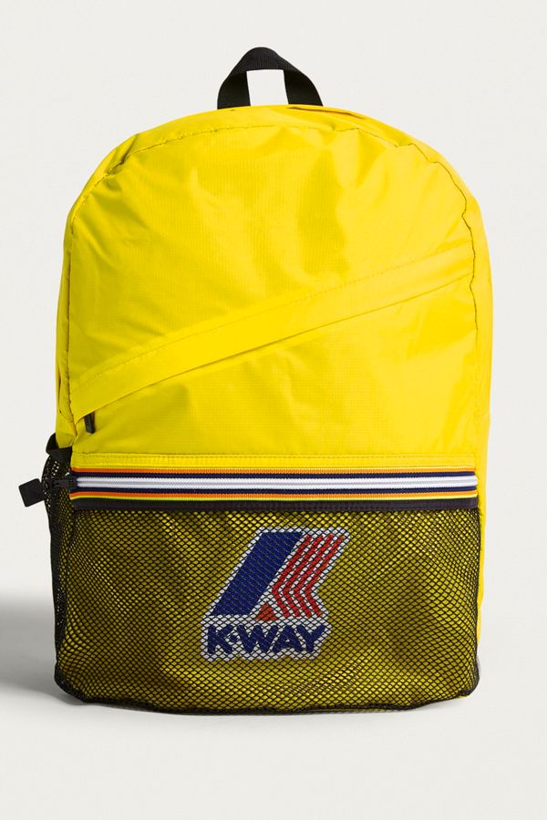 KWay Yellow Packable Backpack Urban Outfitters