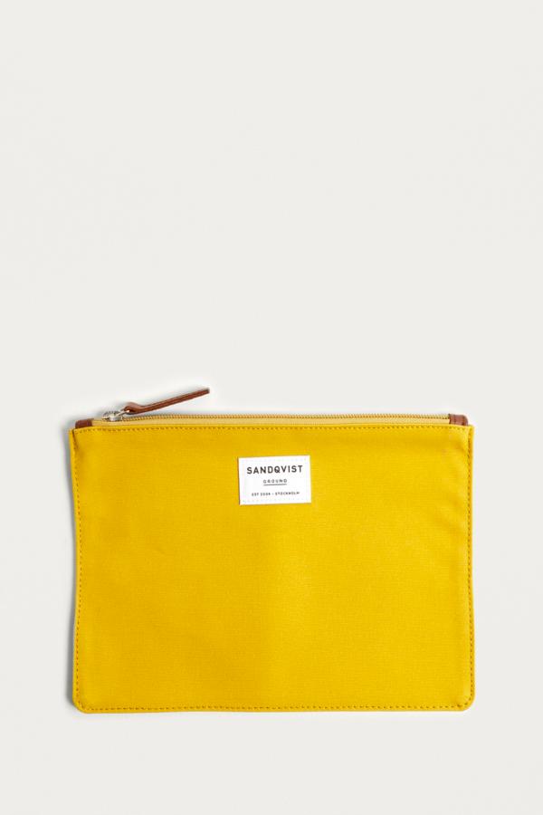 Sandqvist Ture Yellow Zip Pouch | Urban Outfitters
