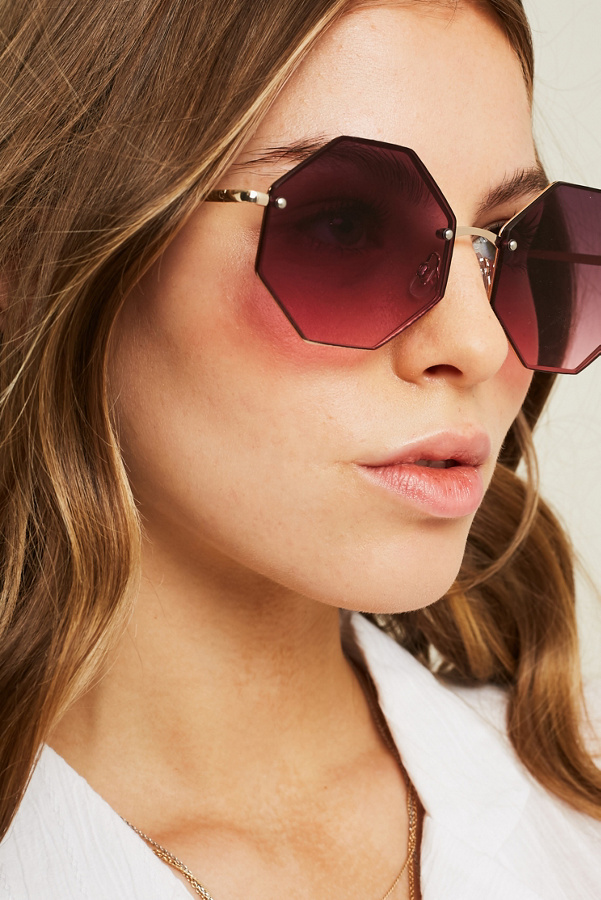 Oversized Hexagon Sunglasses Urban Outfitters