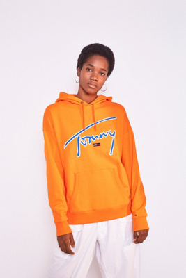 tommy jeans signature pullover hoodie