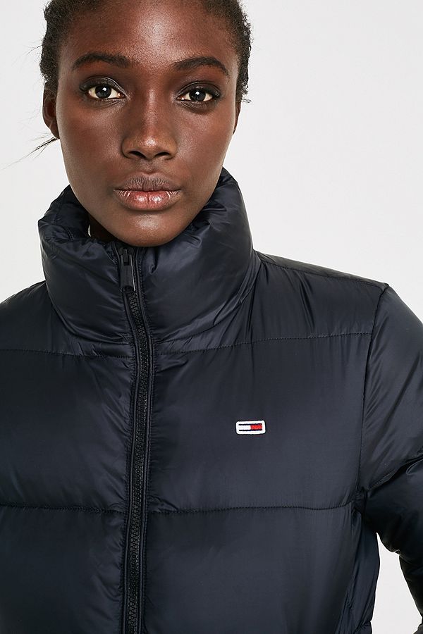 Tommy Jeans Classic Black Puffer Jacket | Urban Outfitters UK
