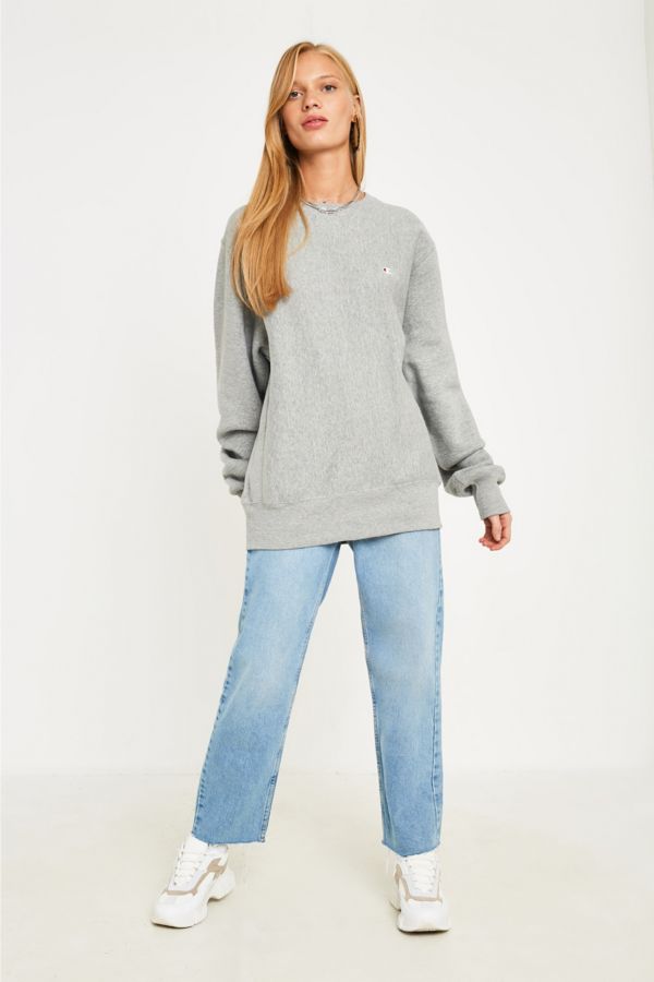 Champion X UO Grey Crew Neck Sweatshirt | Urban Outfitters