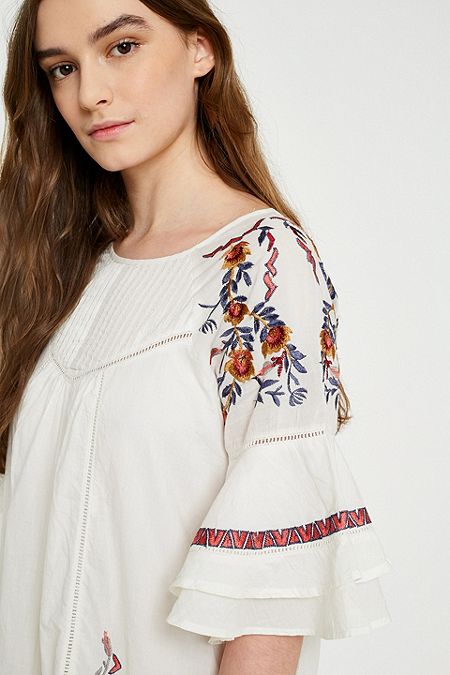 Free People Pavlo Floral Embroidered Dress