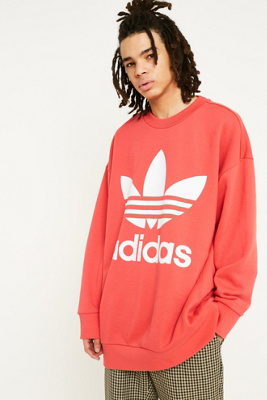 adidas trefoil oversized sweatshirt