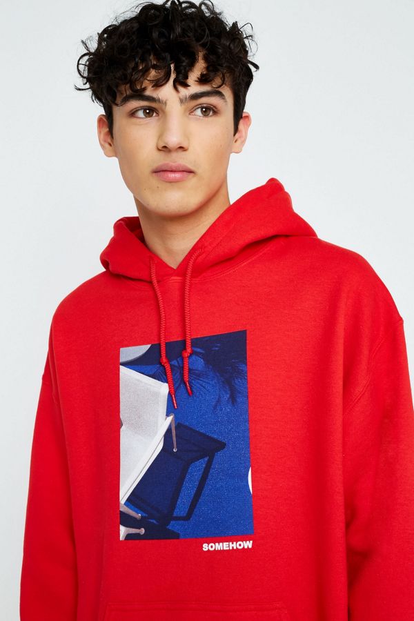 UO Photographic Red Hoodie Urban Outfitters