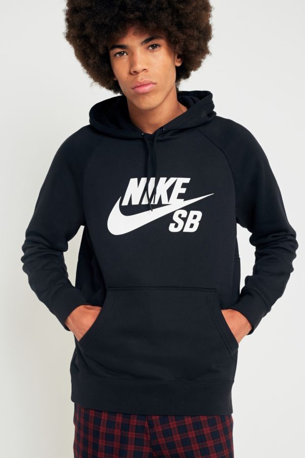 Nike SB Icon Black Hoodie | Urban Outfitters