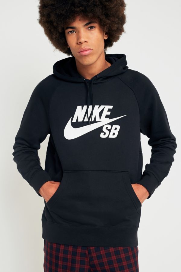 Nike Sb Icon Black Hoodie Urban Outfitters 