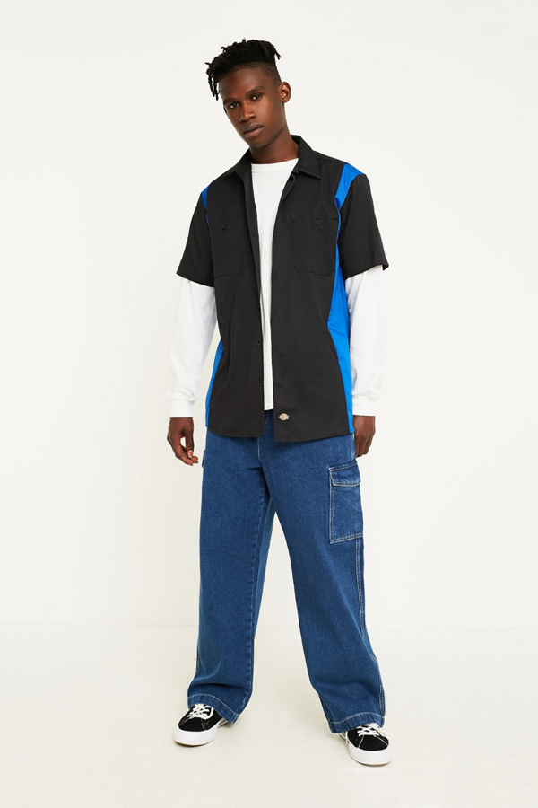 BDG Drawstring Denim Cargo Trousers Urban Outfitters UK