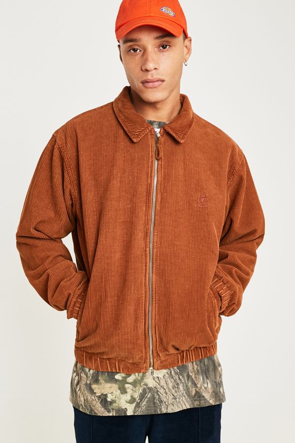 BDG Burnt Orange Corduroy Harrington Jacket Urban Outfitters UK
