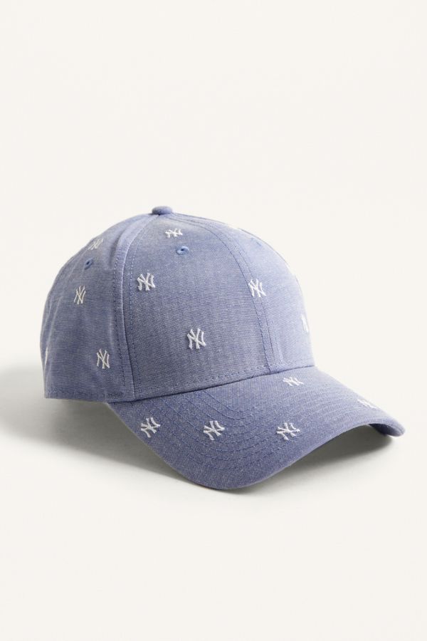 New Era 9FORTY Monogram NY Yankees Blue Cap | Urban Outfitters