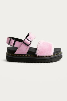 dr martens voss fluffy sandals