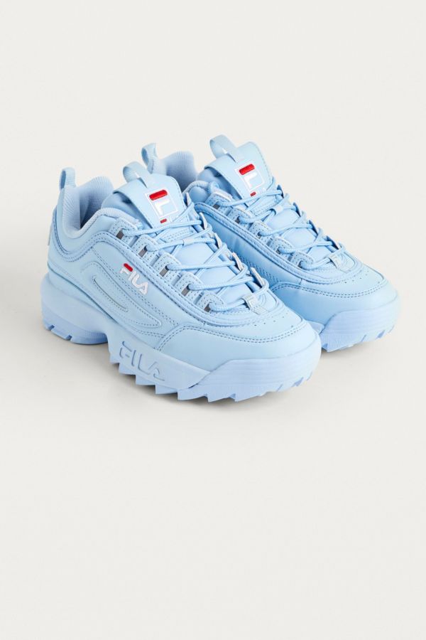 fila disruptor blue and white