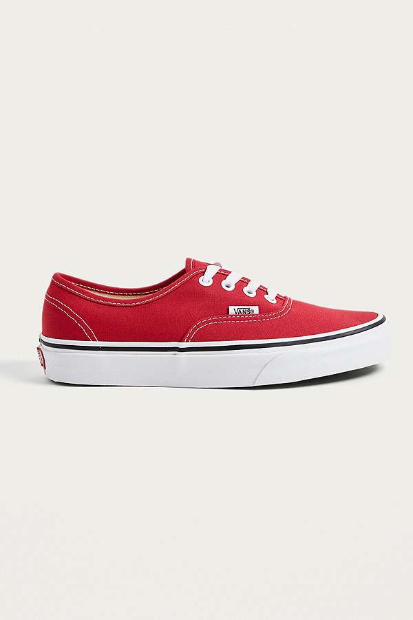 Vans Authentic Red Trainers | Urban Outfitters UK