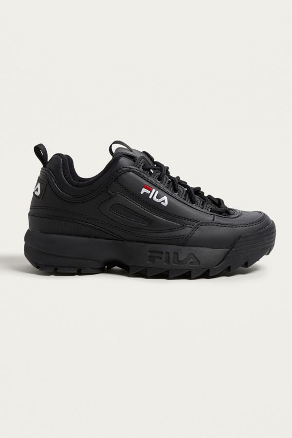 fila black & purple disruptor ii premium trainers